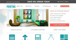 Desktop Screenshot of canvasgicleeprinting.com