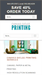 Mobile Screenshot of canvasgicleeprinting.com