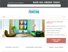 Tablet Screenshot of canvasgicleeprinting.com